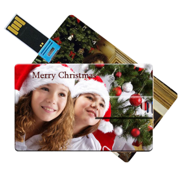 custom 2.0  usb business card flash drive wholesale with full color printing